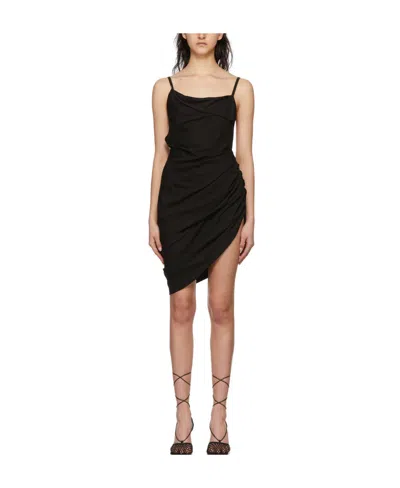 JACQUEMUS JACQUEMUS ASYMMETRIC DRAPED MINI DRESS