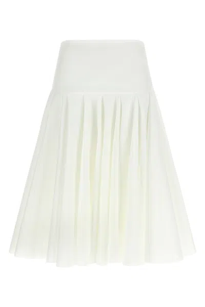Jacquemus Asymmetric Hem Skirt In White