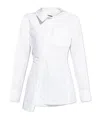 Jacquemus Pablo Asymmetric Button-up Shirt In White