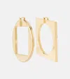 Jacquemus Asymmetric Hoop Earrings In Gold