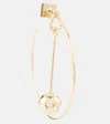 Jacquemus Asymmetric Hoop Earrings In Gold