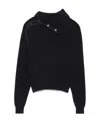 Jacquemus La Maille Vega Wool-blend Sweater In Black