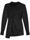 Jacquemus La Chemise Pablo Satin Shirt In Black