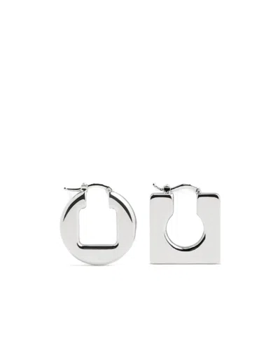 JACQUEMUS JACQUEMUS ASYMMETRIC SHAPE EARRINGS