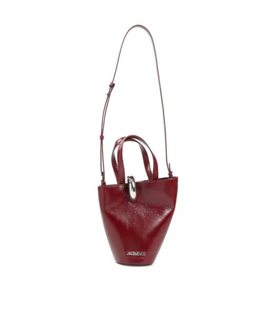 Jacquemus Asymmetric Mini Shoulder Bag In Red