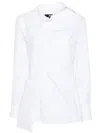 Jacquemus Pablo Asymmetric Button-up Shirt In ホワイト