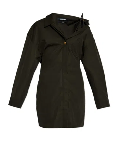 JACQUEMUS JACQUEMUS ASYMMETRIC SHIRT DRESS