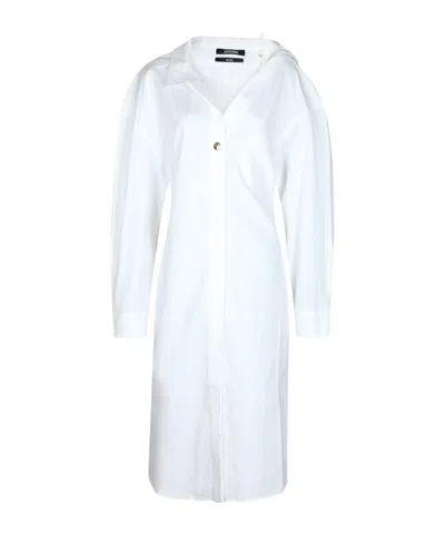 JACQUEMUS JACQUEMUS ASYMMETRIC SHIRT DRESS
