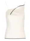 Jacquemus White Les Sculptures 'le Haut Maille Plissé' Tank Top In White