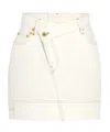 Jacquemus The De-nîmes Denim Mini Skirt In White