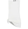 Jacquemus Le Haut Peplo White Top With Square Neck And Cut-out On The Side In Viscose Blend Woman In White