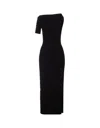 Jacquemus Jacq La Robe Drapead In Black