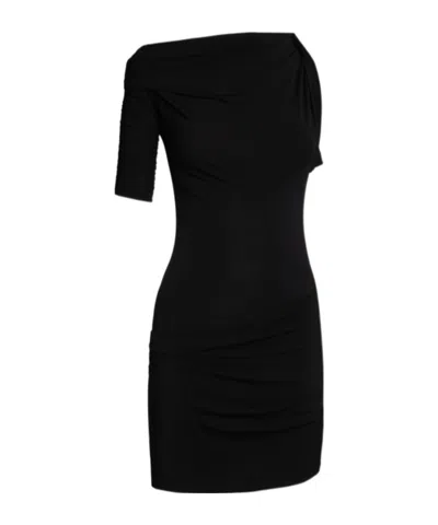 JACQUEMUS ASYMMETRICAL KNITTED DRESS