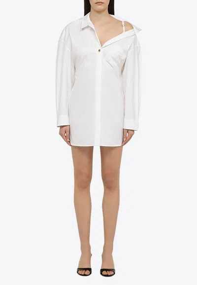 Jacquemus Chic Slim Fit Mini Dress In White