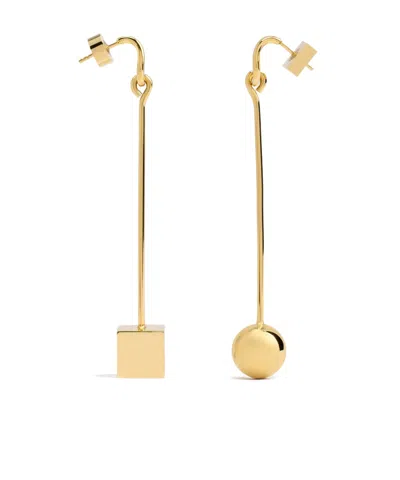 JACQUEMUS JACQUEMUS ASYMMETRIC DANGLE EARRINGS
