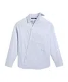 Jacquemus La Chemise Cuadro Cotton Asymmetric In White