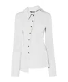 Jacquemus La Chemise Pablo Asymmetric Shirt In Gray