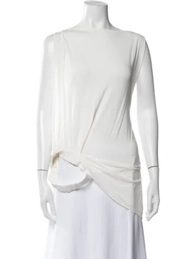 Pre-owned Jacquemus Asymmetrical Sleeveless Top In Neutral