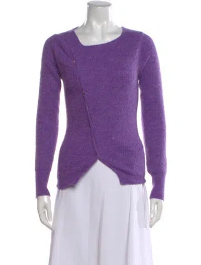 Pre-owned Jacquemus Asymmetrical Sweater In Purple