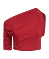 Jacquemus Le Haut Drapeado In Red