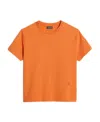 Jacquemus Ava Logo-embroidered Cotton T-shirt In Orange