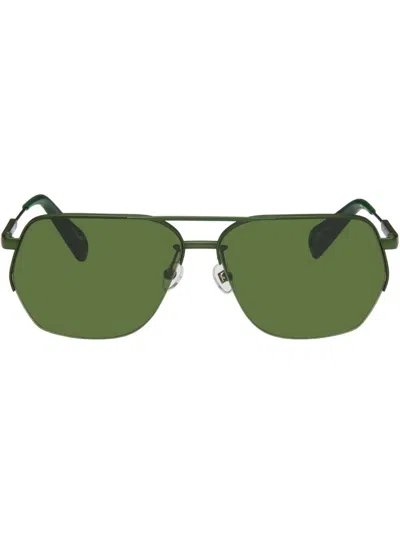 Jacquemus Aviador Sunglasses In Green
