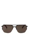 Jacquemus Aviador Sunglasses In Black