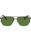 Jacquemus Aviador Sunglasses In Matt Green/ Matt Green/ G