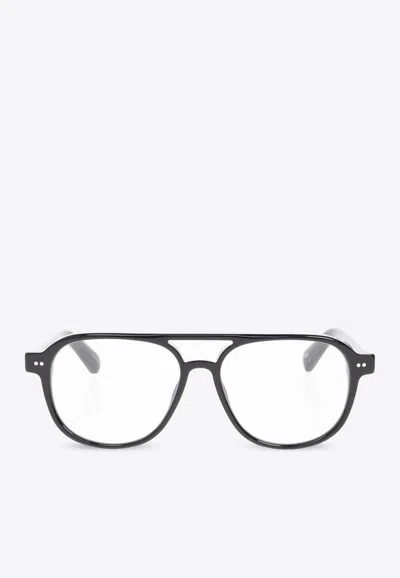 Jacquemus Aviator-framed Optical Glasses In Transparent