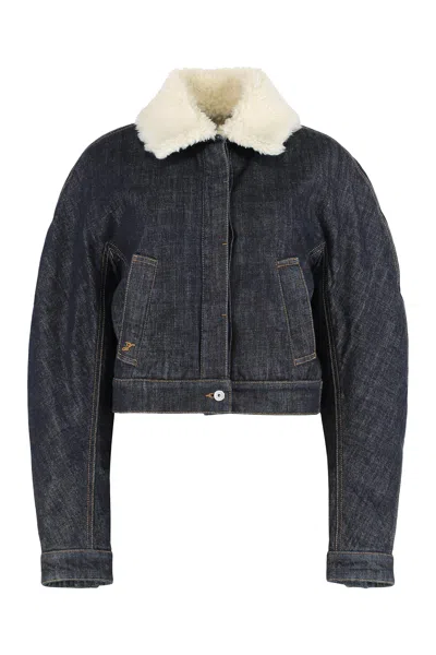 JACQUEMUS AVIATOR JACKET DE-NÎMES OVALO IN DENIM