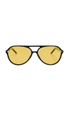 Jacquemus Aviator Sunglasses In Black