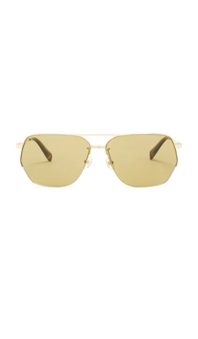 Jacquemus Aviator Sunglasses In Gold