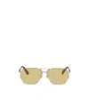 Jacquemus Aviator Sunglasses In Nude