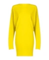 Jacquemus Flowing Viscose Jersey Dress With Embroidered Detailing In Yellow
