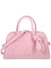 Jacquemus Le Petit Turismo Croc-embossed Suede Bowling Bag