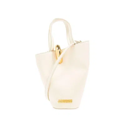 Jacquemus Womens Light Ivory Le Petit Bambola Small Leather Top-handle Bag