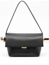 Jacquemus 'le Rond Carre' Black Shoulder Bag With Shoulder Strap