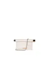 Jacquemus Minimalist White Lamb Leather Clutch