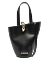 Jacquemus Le Petit Bambola Leather Bucket Bag In Animal Print