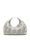 Jacquemus Small Calino Snake-embossed Leather Top Handle Bag In Beige