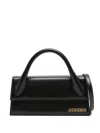 Jacquemus The Chiquito Leather Tote Bag In An Elongated Design In Black