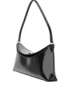 Jacquemus Ovalo Leather Clutch Bag In Black