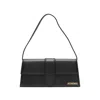 Jacquemus Long Rectangular Shoulder Bag Design In Black