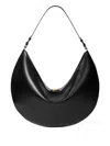 Jacquemus Crescent Leather Bag In Black
