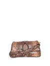 Jacquemus Le Petit Bambimou Python-embossed Leather Shoulder Bag In Black
