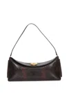 Jacquemus The Ovalo Snakeskin Embossed Leather Shoulder Bag In Brown