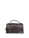 Jacquemus Womens Dark Brown Le Grand Bambino Leather Top Handle Bag In Brown