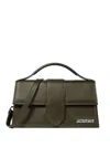 Jacquemus Dark Khaki Bambino Large Crossbody Bag In Green