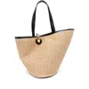 Jacquemus Woven Texture Tote Bag With Dual Handles In Multicolor