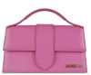 Jacquemus Le Grand Bambino Leather Bag In Neon Pink